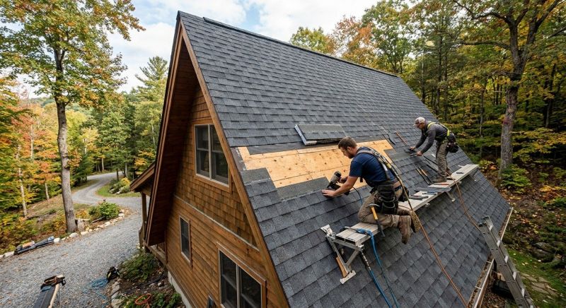 A Frame Roof Repair in Middlesex County, VA
