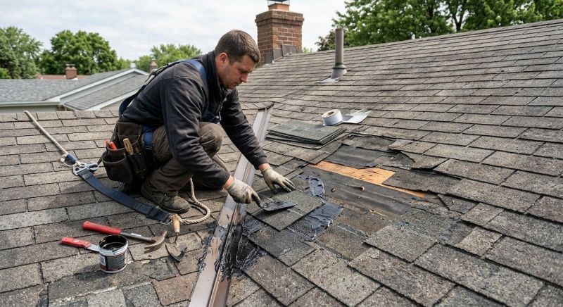 Asphalt Roof Leak Repair in Center Cross, VA