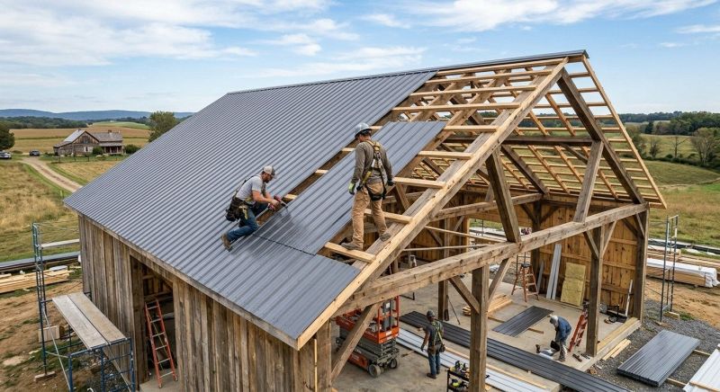 Barn Roof Construction in Middlesex County, VA