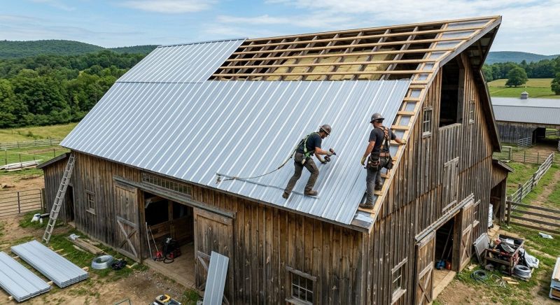 Barn Roof Installation in Middlesex County, VA