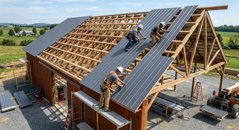 Barn Roof Installation in Middlesex County, VA