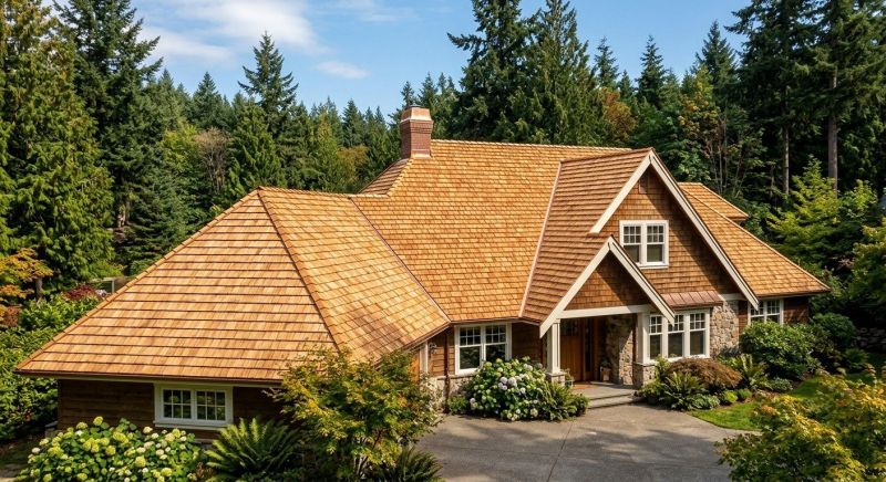Cedar Roof Installation in Lancaster, VA