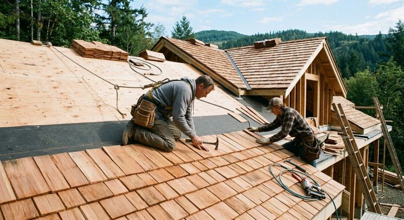 Cedar Roof Installation in Lanexa, VA