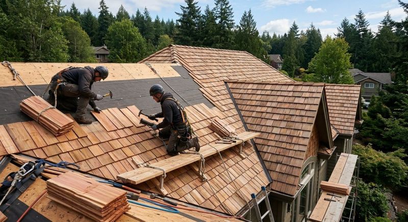 Cedar Roof Installation in Mascot, VA