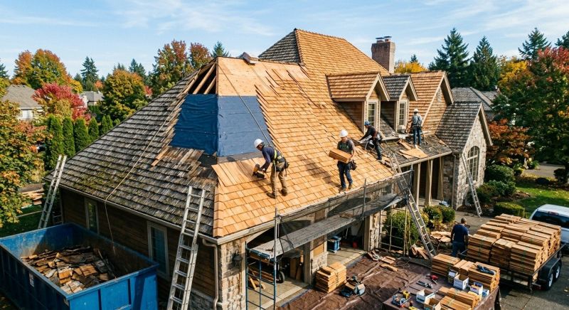 Cedar Roof Replacement in Cardinal, VA