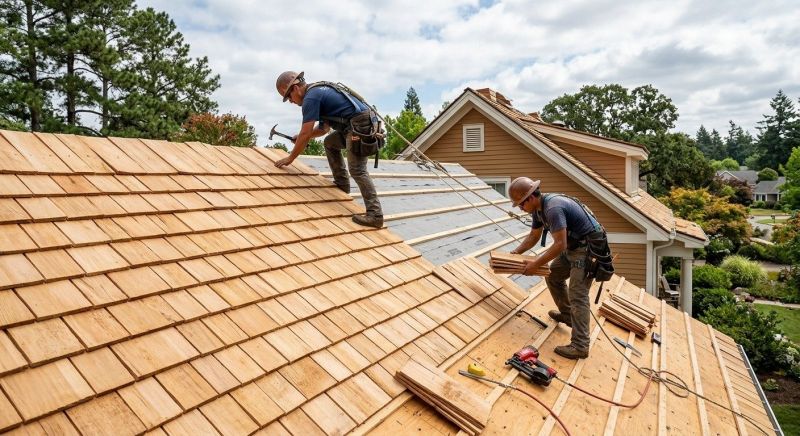 Cedar Shake Roof Construction in New Kent, VA