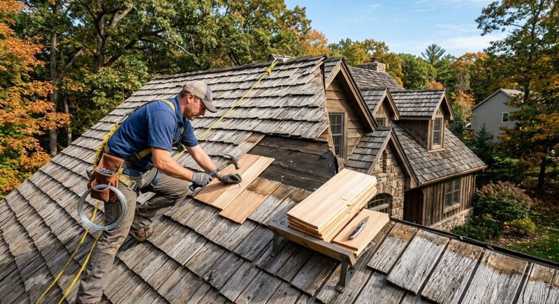 Cedar Shake Roof Repair in Urbanna, VA