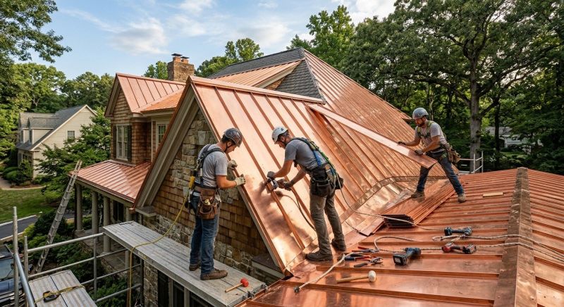 Copper Roof Installation in Middlesex County, VA