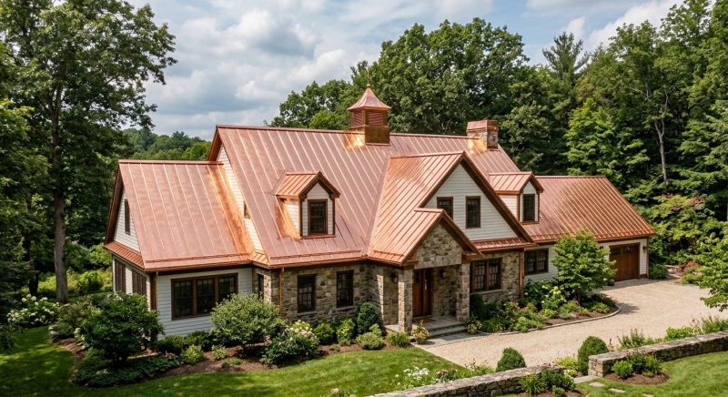Copper Roof Replacement in Middlesex County, VA