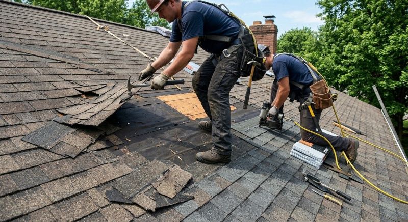 Damaged Roof Repair in Lancaster, VA