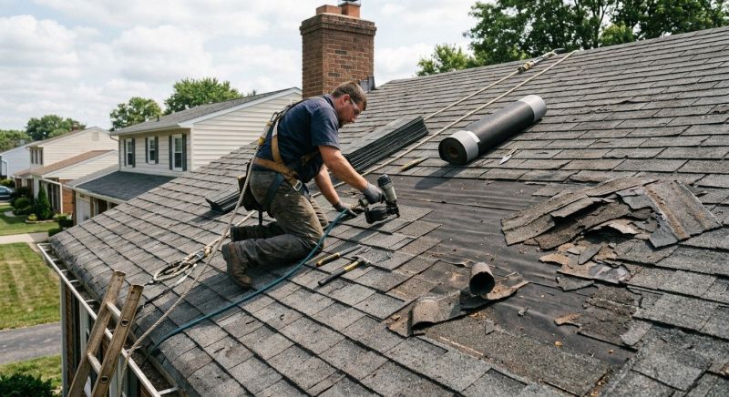 Damaged Roof Repair in Williamsburg, VA
