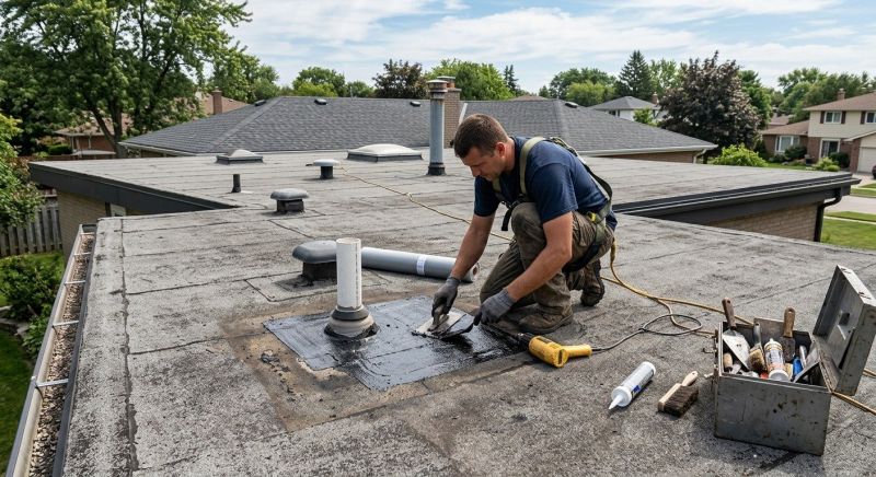 Flat Roof Repair in Cobbs Creek, VA