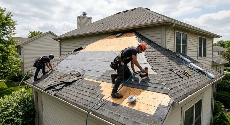 Hip Roof Shingle Replacement in Middlesex County, VA