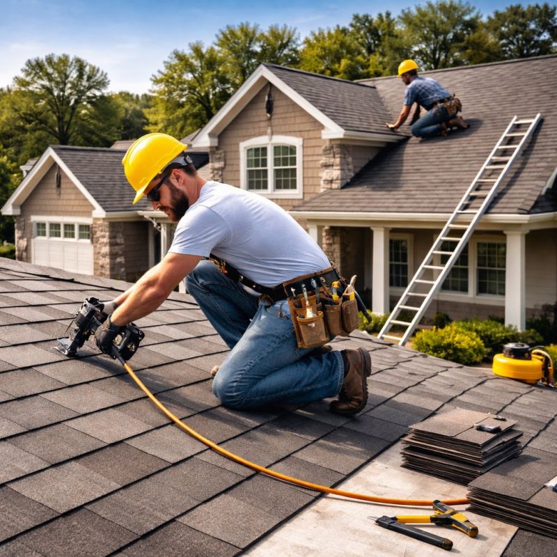 House Roof Installation in Center Cross, VA