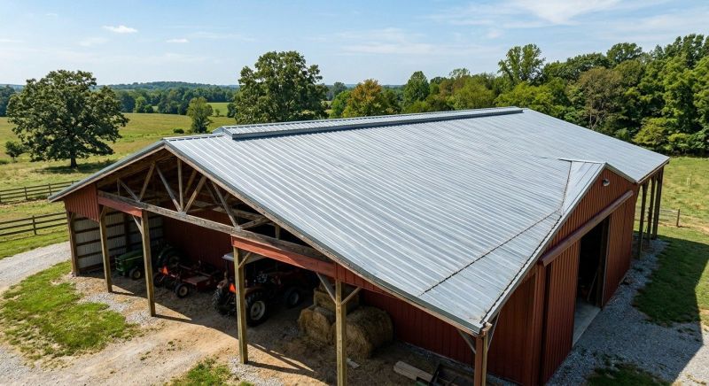 Pole Barn Roof Repair in Middlesex County, VA