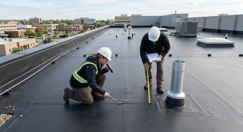 Rubber Roof Inspection in Middlesex County, VA