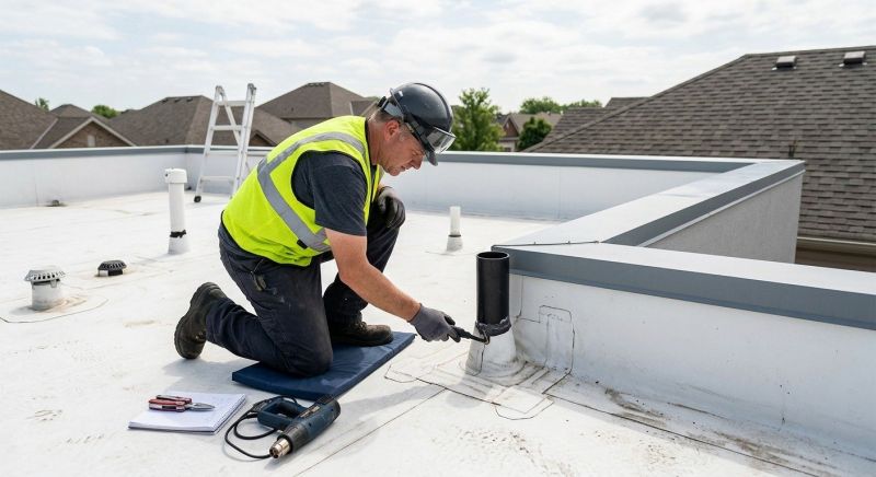 Rubber Roof Inspection in Middlesex County, VA
