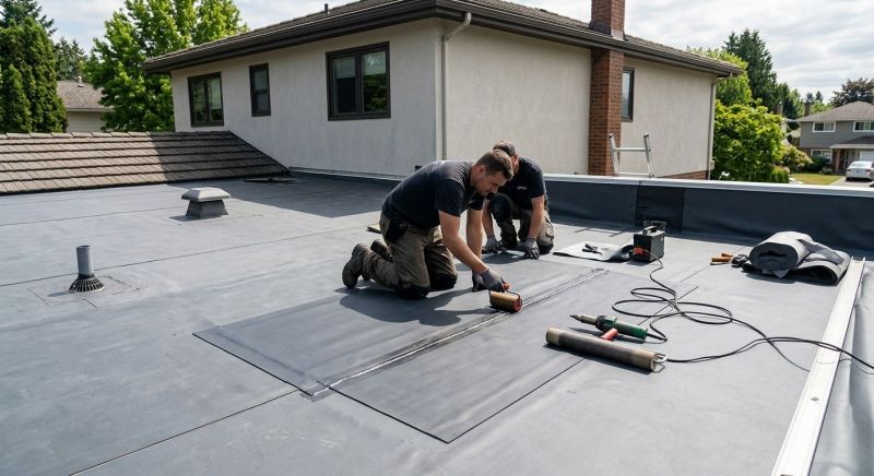 Rubber Roof Repair in James City County, VA