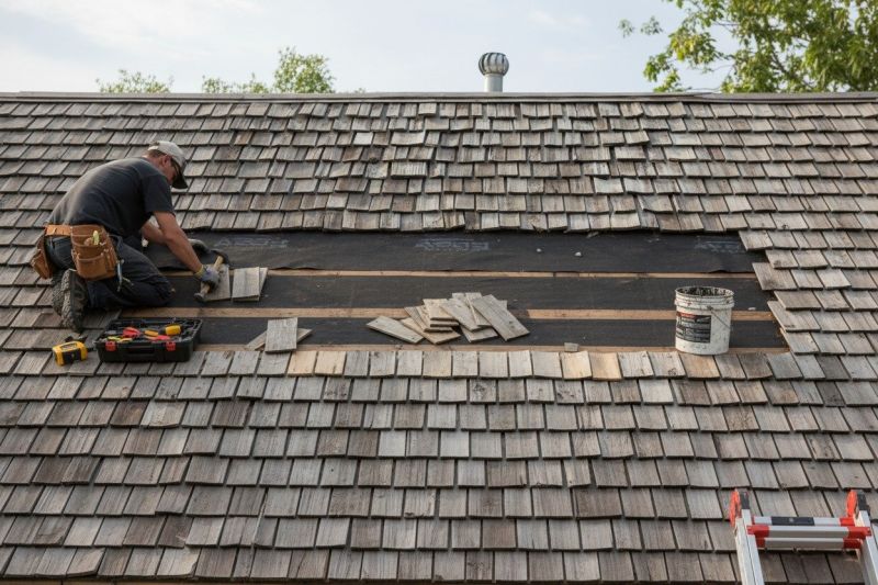 Shake Shingle Repair in Cardinal, VA
