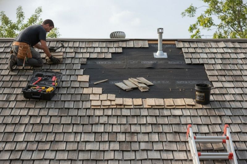 Shake Shingle Repair in New Kent, VA