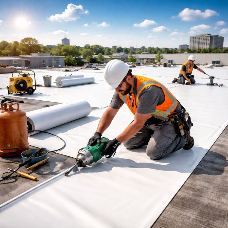 Single Ply Roof Installation in Middlesex County, VA