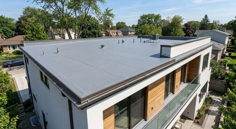 Single Ply Roof Replacement in Hudgins, VA
