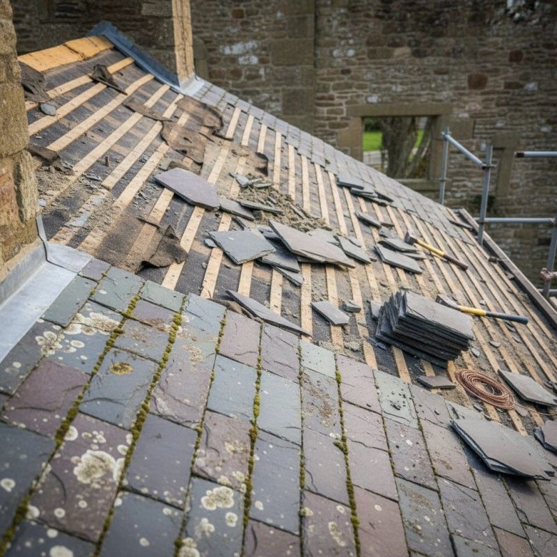 Slate Roof Replacement in Burgess, VA