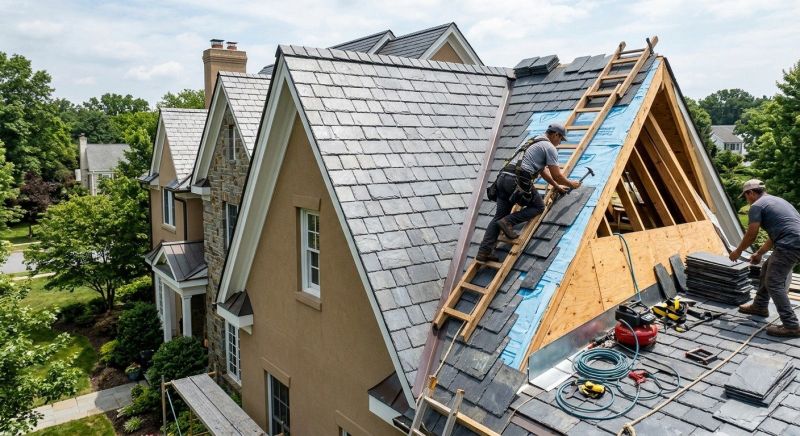 Slate Shingle Replacement in Middlesex County, VA