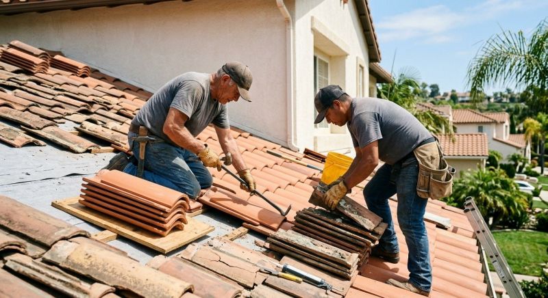 Spanish Tile Roof Repair in Middlesex County, VA