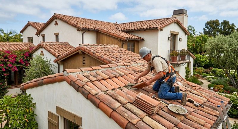 Spanish Tile Roof Repair in Middlesex County, VA
