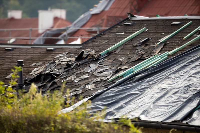 Storm Damage Roof Tarping in Middlesex County, VA
