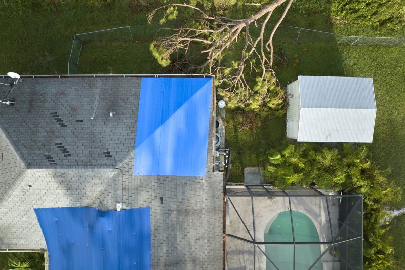 Storm Damage Roof Tarping in Middlesex County, VA