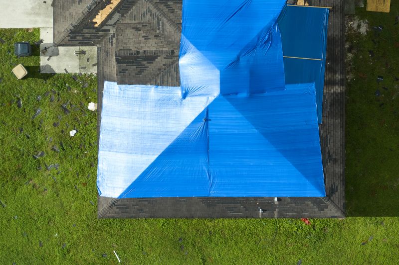 Storm Damage Roof Tarping in Middlesex County, VA