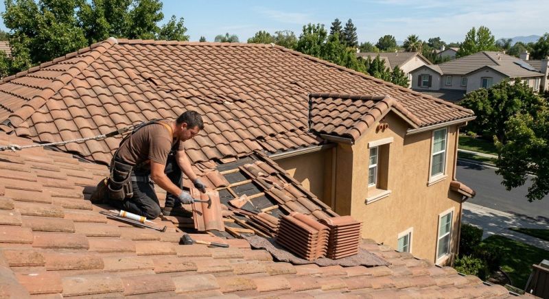 Tile Roof Repair in Cardinal, VA
