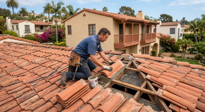 Tile Roof Repair in James City County, VA