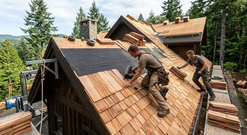 Wood Roofing Installation in Lanexa, VA