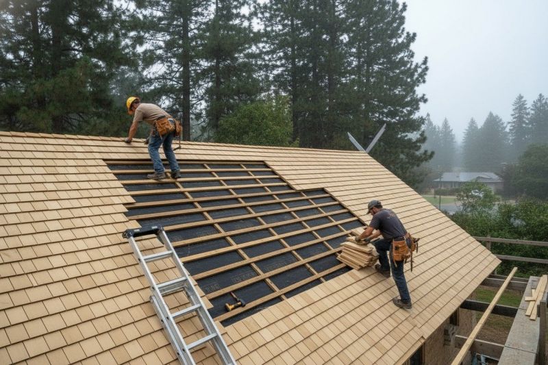 Wood Shake Roof Repair in Toano, VA