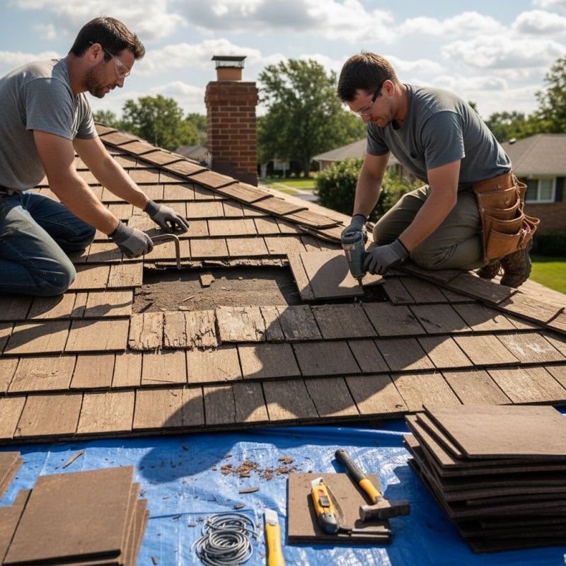 Wood Shake Roof Repair in Williamsburg, VA