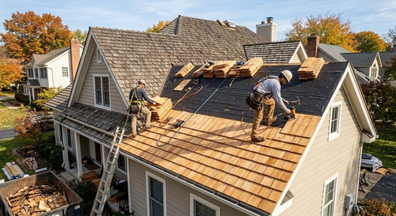 Wood Shake Roof Replacement in Locust Hill, VA