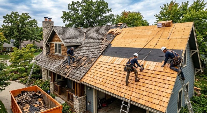 Wood Shake Roof Replacement in Mathews, VA