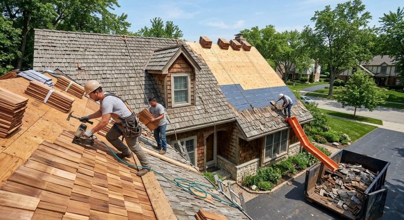 Wood Shake Roof Replacement in Williamsburg, VA