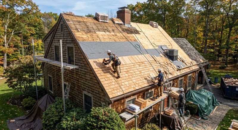 Wood Shingle Roof Replacement in Middlesex County, VA